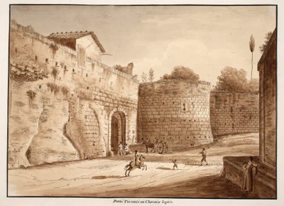 De Porta Turrionis, of Cavalleggeri, 1833 door Agostino Tofanelli